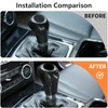 DIYUCAR Carbon Fiber Style ABS Car Gear Shift Head Trim