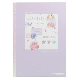Kamio Japan 161456 Kirby Star B5 Square Notebook, 0.2 inch (5 mm) PUPUPUPU LOLLIPOP