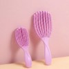 Ebino Scalp Care Hair Comb Easy Cleaning Brush Large/Small Set, 1 Piece, Jasmine Purple / 에비노 두피케어 헤어 빗 간편세척 브러쉬 대 소 세트, 1개, 쟈스민 퍼플