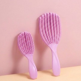 Ebino Scalp Care Hair Comb Easy Cleaning Brush Large/Small Set, 1 Piece, Jasmine Purple / 에비노 두피케어 헤어 빗 간편세척 브러쉬 대 소 세트, 1개, 쟈스민 퍼플