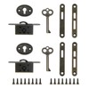 T Tulead Skeleton Key Lock Set Iron Cabinet Lock with