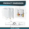 Seelink Washing Machine Outlet Box, Center Drain/Side Drain, 1/2 Inch