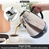 APOXCON Electric Coffee Percolator Stainless Steel Coffee Maker with Clear