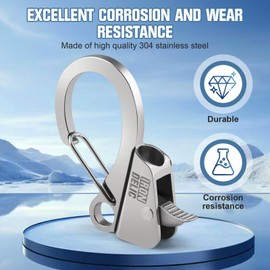 2PCS Stainless Steel Boat Anchor Hook, Quick Release Knotless Anchor System for 3/8''- 5/8'' Boat Anchor Rope, Fit for Small Boat Pontoon Kayah, Easy to Use, Holds 9000 lbs