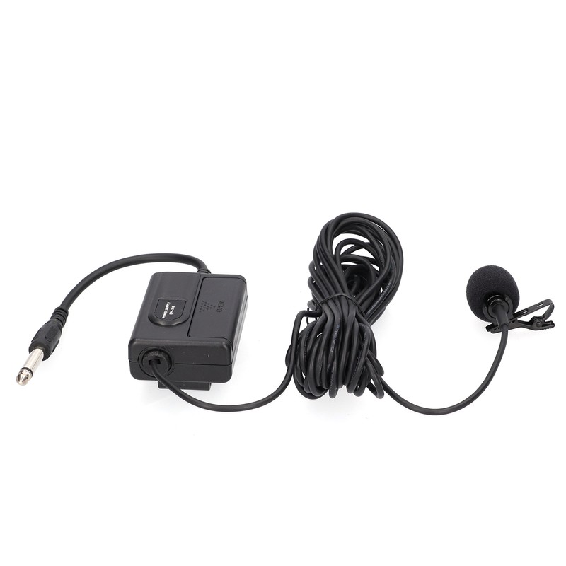236in Wired Lavalier Microphone Clip On Lapel Condenser Mic for