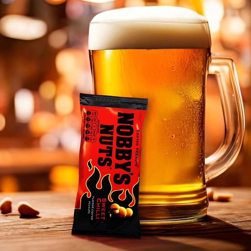 Nobbys Sweet Chilli Coated Peanuts In Mega Pub Card 20(40g)