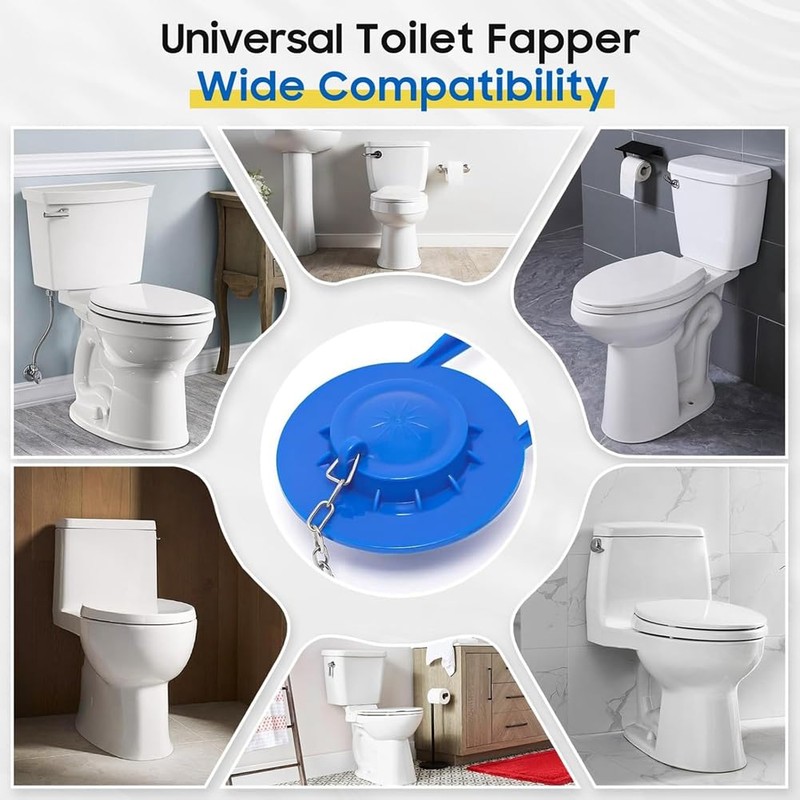 Peakloong Universal Toilet Flapper Replacement Kit 1SET 2 Inch Toilet