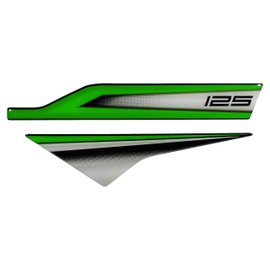 Tankpad Graphic Kit Chain Guard Green Compatible with Kawasaki Z125 X550800VA