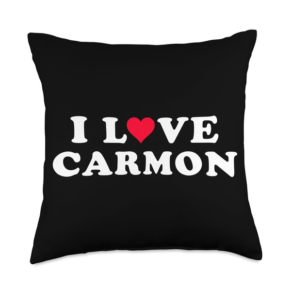 I Love Carmon Matching Girlfriend & Boyfriend Carmon Name Throw