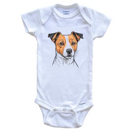 Really Awesome Shirts Brother is a Jack Russell Terrier Funny Dog Breed Baby Bodysuit Bundle (3 Piece Set), 0-3 Months White