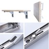 35-cm foldable shelf brackets, high-performance stainless steel. Load: 60 kg,