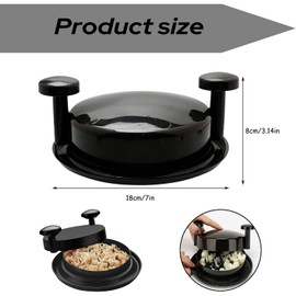 Yharnamite Chicken Shredder Tool, Meat Shredder with Handles and Non-Skid Base, Masher for Pork, Beef, Chicken and Vegetables (Black)
