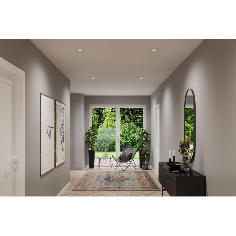 Paulmann Cole 93132 LED Recessed Light 3-Step-Dim IP44 Square 88