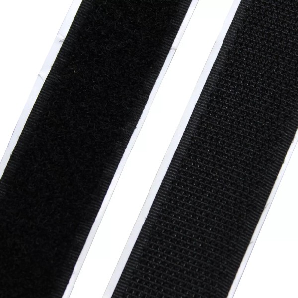 BlueDot Trading 1” wide Black Self Adhesive Sticky Back Hook