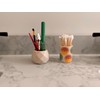Home Haven Ceramic Q-Tip Holder - Colorful Mandela Design