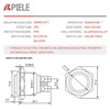 APIELE 16mm Momentary Push Button Switch High Round Cap Waterproof