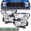 LQI Headlights Assembly Compatible with 2015 2016 2017 Ford F150