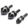 Bestgle 5 Flutes Countersink Chamfer Drill Bits, 90 Degree Chamfering
