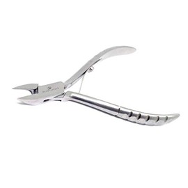 BeautyTrack Toenail Scissors, for Right and Left-Handers, Extra Long Toenail Scissors, 16.5 cm, with a Micro Serrated Edge, for Very Robust Nail Scissors