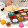 Standard Natural Cupcake Liners for Baking 200 Counts - Caperci