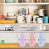 Marjoramy Pack of 6 Cup Stackers, Black Cup Holder, Stackable