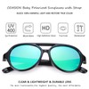 COASION Baby Polarized Sunglasses Flexible Rubber Shades with Adjustable Strap
