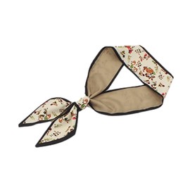 GOMINIMO Printed Satin Scarf Headband (Vintage Floral) OR15-47