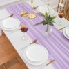 AOKSUNOVA Chiffon Table Runner Purple Table Runner Wedding Cheese Cloth