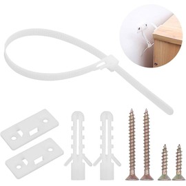 Furniture Straps (2 Pack) Baby Proofing Anti Tip Furniture Anchors Kit, Cabinet Wall Anchors Protect Toddlers from Falling Furniture, Adjustable Child Safety Straps Earthquake Resistant