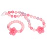 Teething Necklace Bracelet Silicone Flower Shape Design Elegant Exquisite Infant