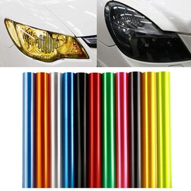Riloer Multiple Color Changing Tint Vinyl Wrap Sticker Headlight Film Car Light Lamp Protective Cover Smoke Black