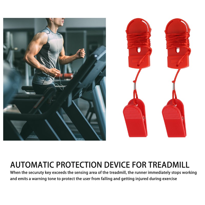 2Pcs Running Machine Security Key Light Weight Treadmill Security Clip