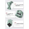 HISDERN Men's Tie Formal Stripes Tie with Pocket Square Set
