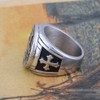 St Benedict Exorcism Stainless Steel Ring Demon Protection Ghost Hunter,10