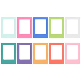 WANGCL 10 Pieces Mini Pocket Magnetic Photo Frame Colourful 3 Inch Magnetic Changeable Combination Creative Mini Polaroid DIY Photo Frame