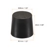 sourcing map Rubber Tapered Plug 26mm to 31mm Solid Test