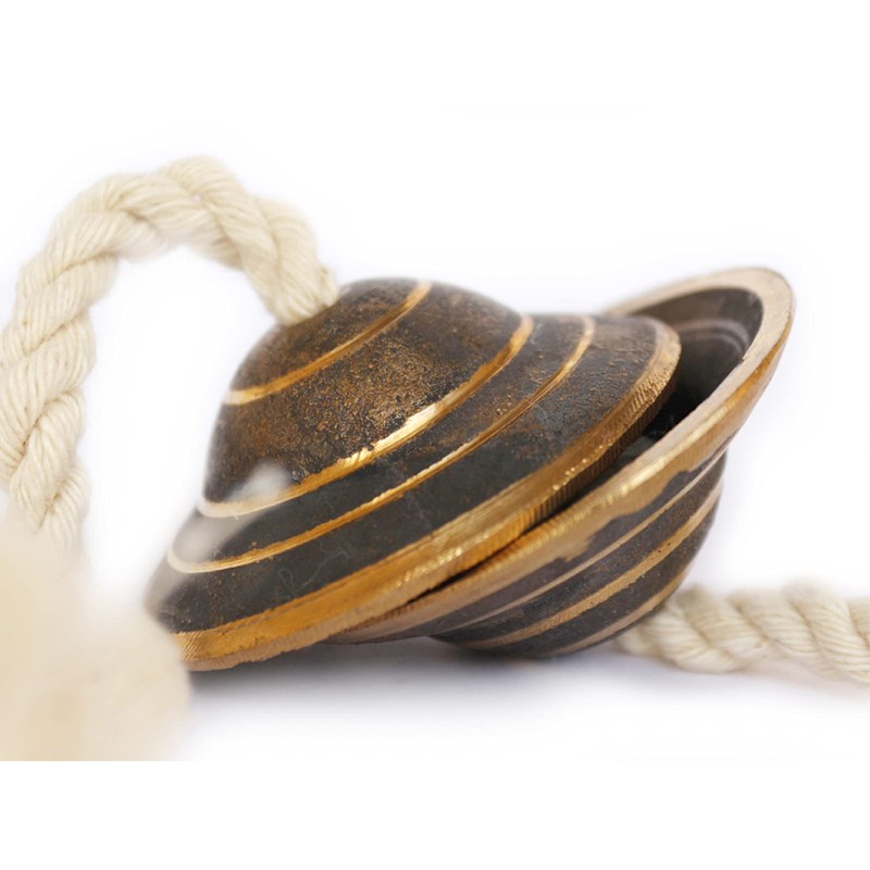 Hand Made Kansa Manjeera Mini Pure Kansa Bell Metal Clapper