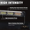 XTAUTO 4pcs 24-LED Emergency Strobe Light, Amber White Ultra-Thin Surface