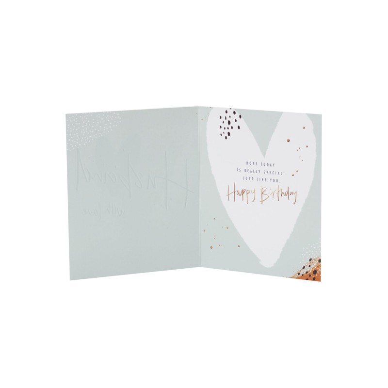 UK Greetings Birthday Card for Husband - Hearts Design
