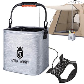 Fishing Bucket - Live Fish Bait Bucket | Multipurpose EVA Fish Protection Bucket for Fishing, Boating, Gardening