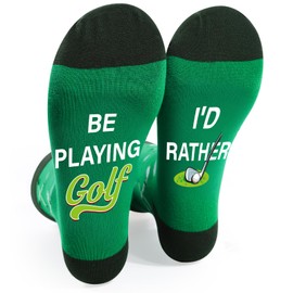 Luvsweets Golf Scoks Gifts for Men - Funny Golf Accessories Crew Socks Gifts for Dad Grandpa Husband Golfers Golfing Lover Birthday Christmas Retirement Gifts from Son Daughter Wife