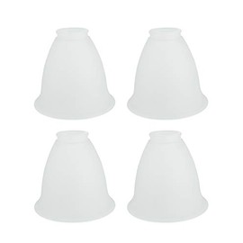 Aspen Creative Frosted 23074-4 Transitional Style Replacement Glass Shade, 2-1/8" Fitter Size, 5" high x 5-1/2" Diameter, 4 Pack
