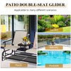 S AFSTAR 2-Person Outdoor Glider, Patio Glider Bench Chairs with