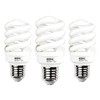 UNITEDLUX E26 Spiral CFL Light Bulbs Medium Base 13Watt (60Watt