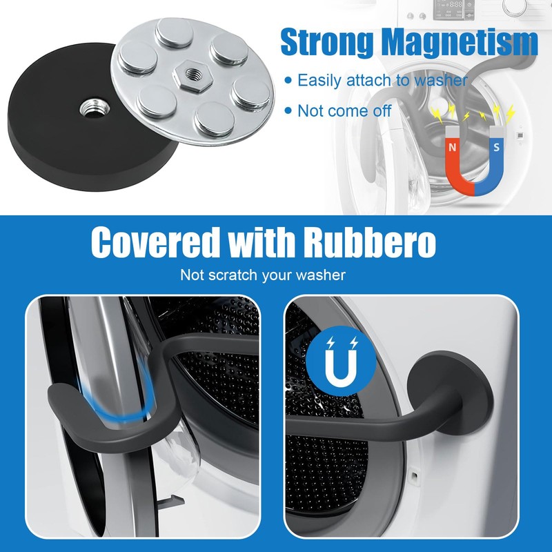 Washer Door Prop Stop, Dryer Door Prop, Magnetic Washer Door