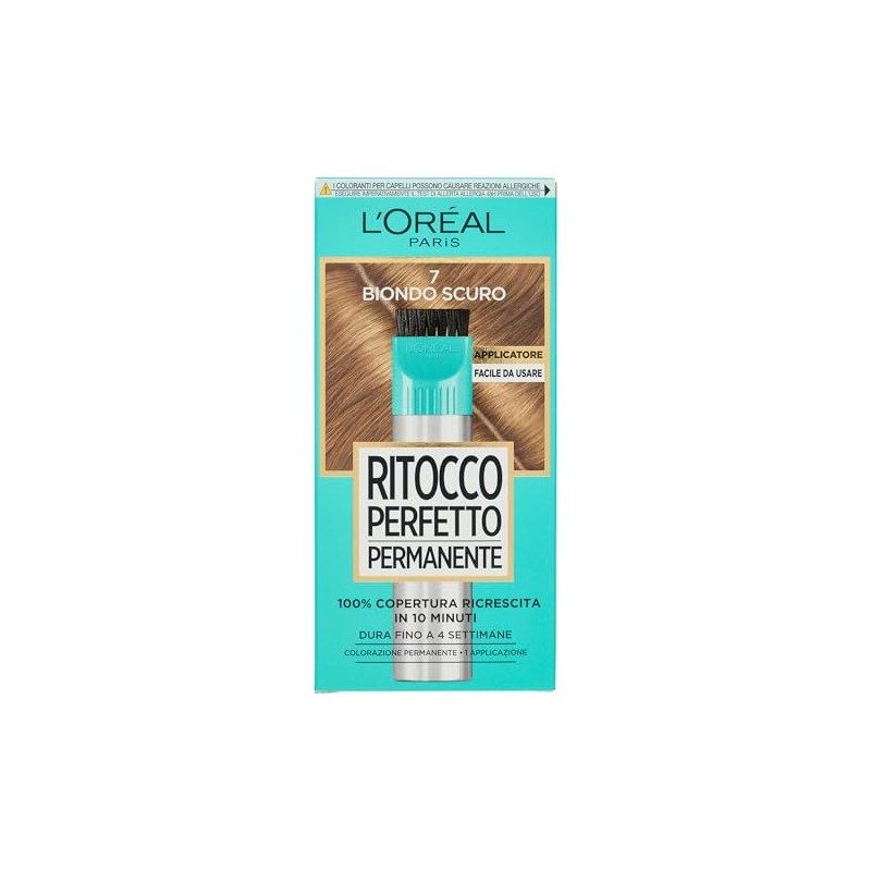 L'Oréal Paris Perfekte permanente Retusche Färbung, 100% Nachwachsabdeckung, integrierter Applikator