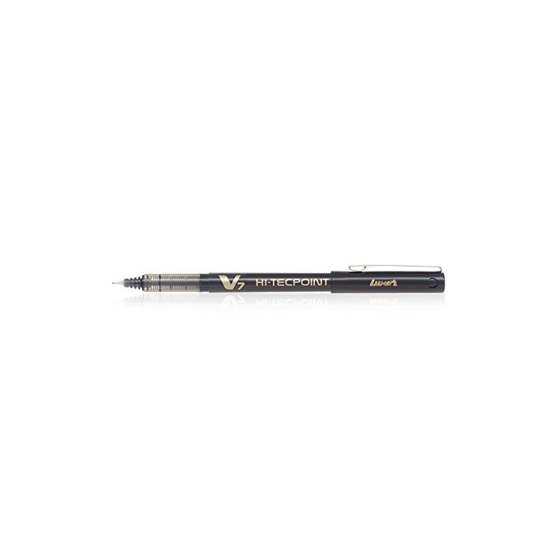 Pilot BX-V7-B Hi-Tecpoint Rollerball Pen, 0.7 mm Tip - Black,