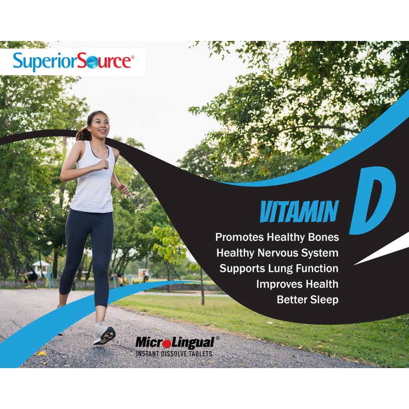 Superior Source Vitamin D3 10000 IU, Quick Dissolve MicroLingual Tablets,
