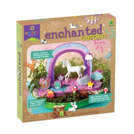 Craft-tastic Enchanted Garden - DIY Nature Craft Kit - Outdoor and Indoor - Grow and Play - Comes with Unicorn, Seeds, and Garden Decorations - Ages 4+ with Help