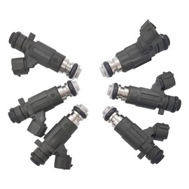 JESBEN FBJC101 FJ751 6 inyectores de combustible de 18 agujeros de repuesto para Maxima 3.5L 2001-2003 Altima 3.5L 2002-2004 Murano 3.5L 2003-2004 Infiniti FX35 FX45 4.5L 2003-203 8 M38 M35 M45 2006-2010 16600-AE060
